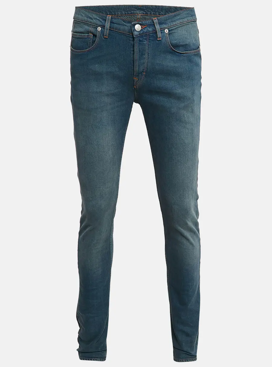 Zadig & Voltaire Blue Brushed Denim David Jeans L Waist 32.5"