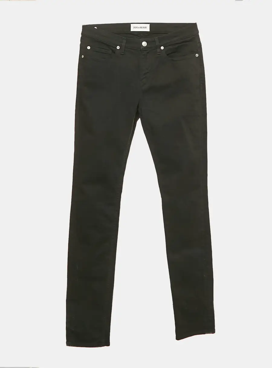 Zadig & Voltaire Black Denim Slim David Color Jeans M Waist 31"