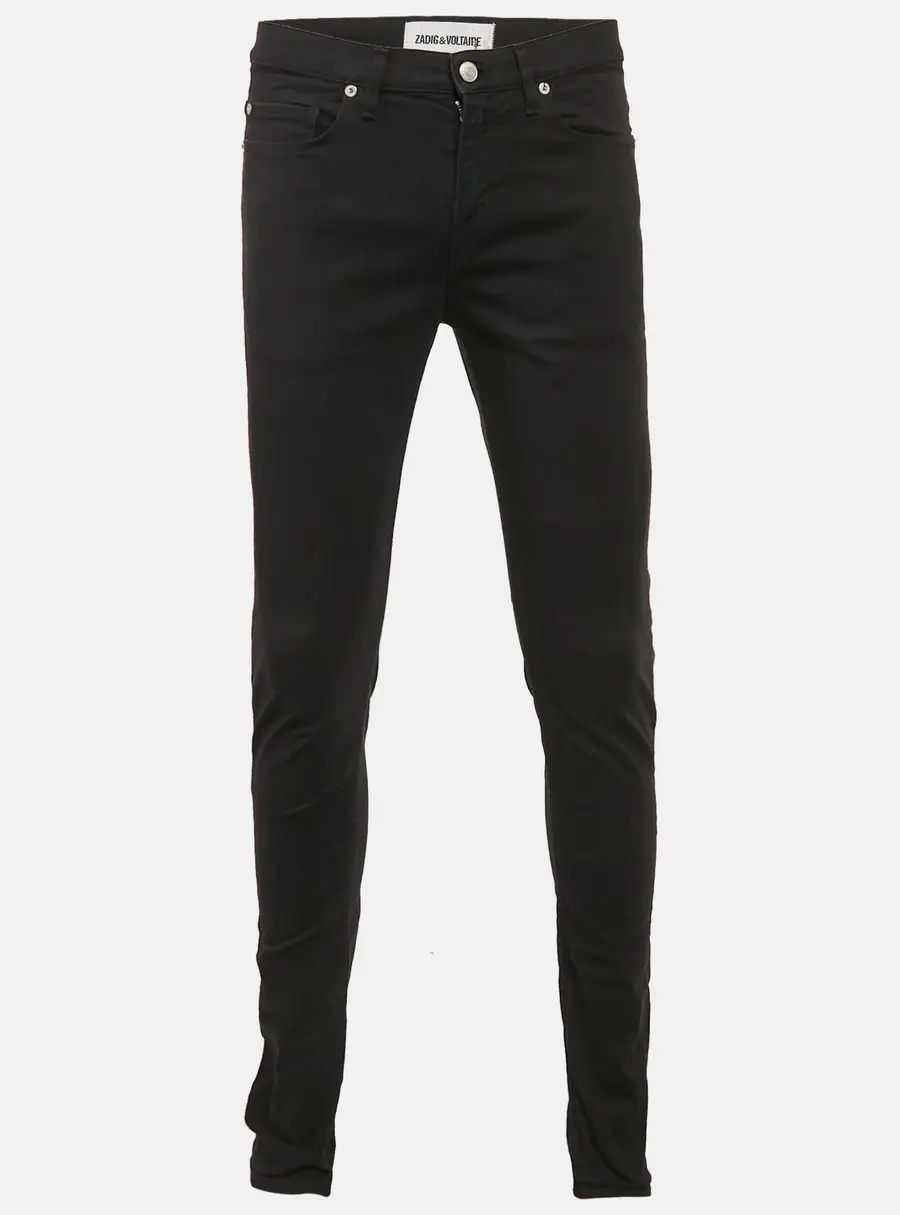 Zadig & Voltaire Black Denim Slim Fit David Jeans S Waist 31"