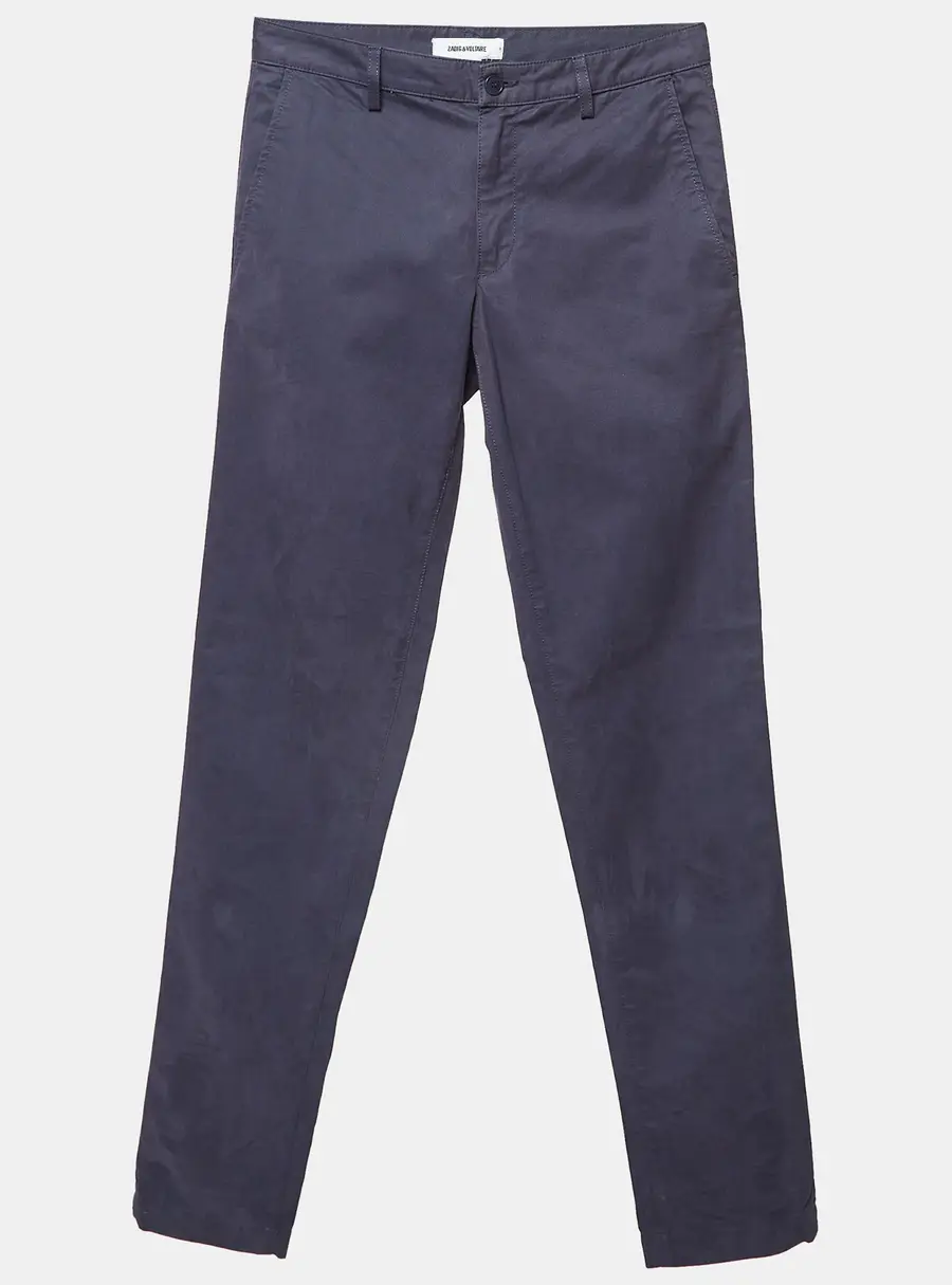 Zadig & Voltaire Blue Cotton Patrick Chino Trousers S