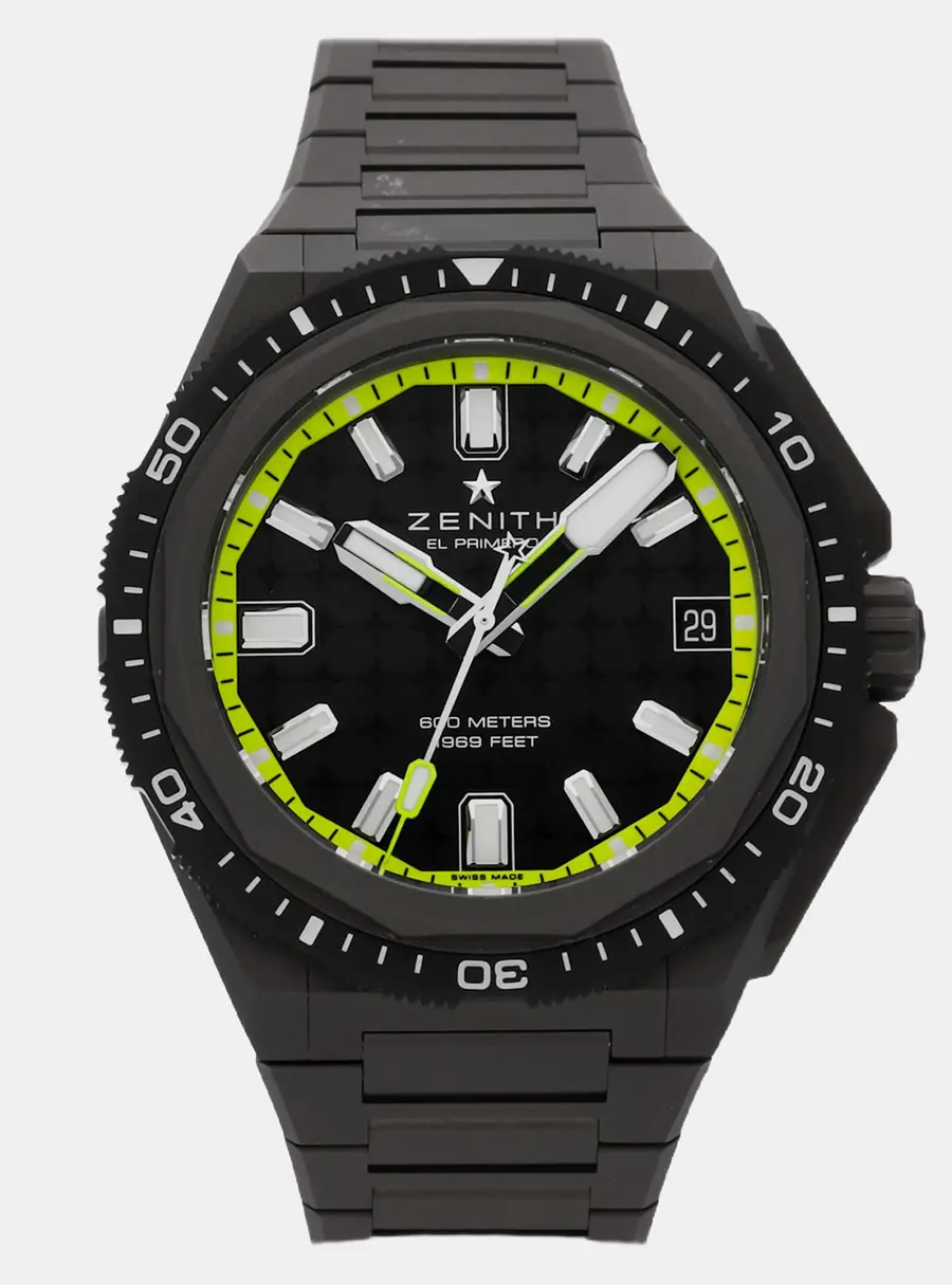 Zenith Defy Extreme Diver 97.9600.3620/21.I300 Black Titanium Automatic Men's Wristwatch 42mm