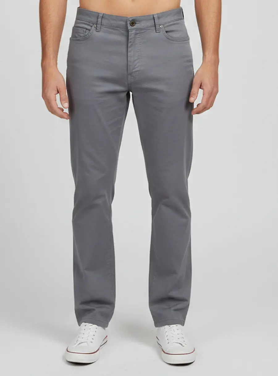 Zegna Grey Denim Straight Fit Jeans XL / Waist 39"