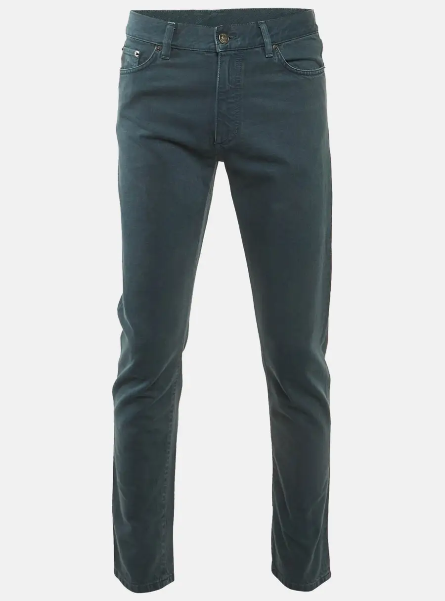 Zegna Teal Blue Denim Slim Fit Jeans M/Waist 32"