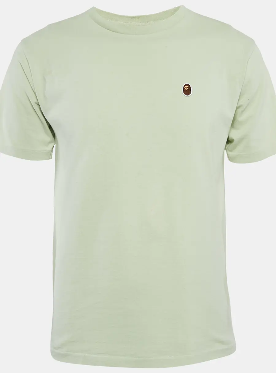 A Bathing Ape Green Cotton Crew Neck T-Shirt M