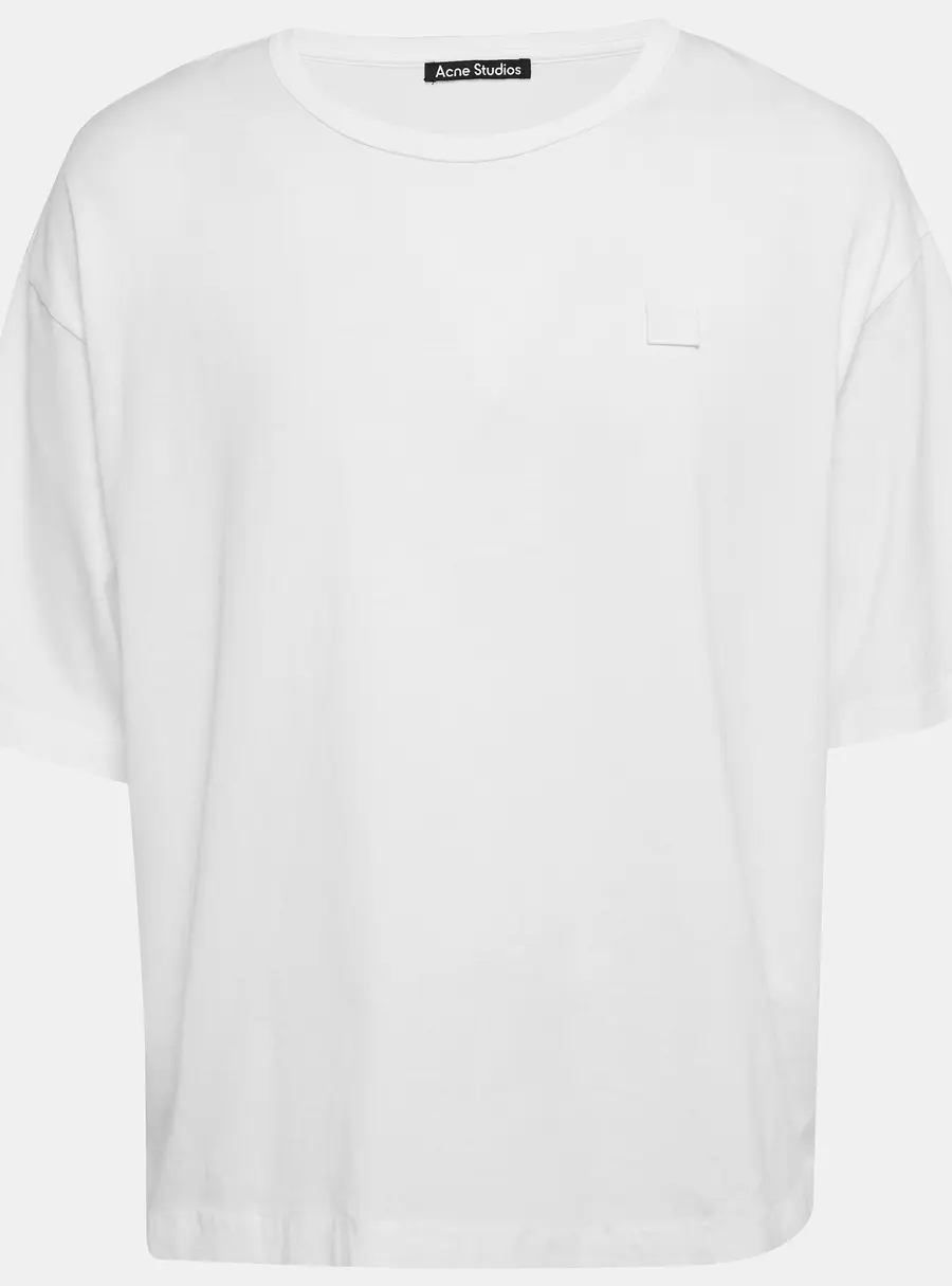 Acne Studios White Cotton Crew Neck T-Shirt XL