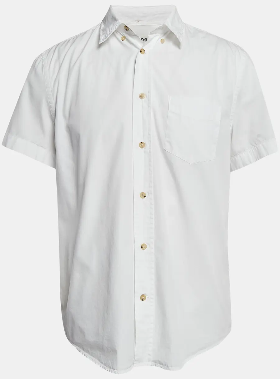 Acne Studios White Cotton Short Sleeve Shirt L