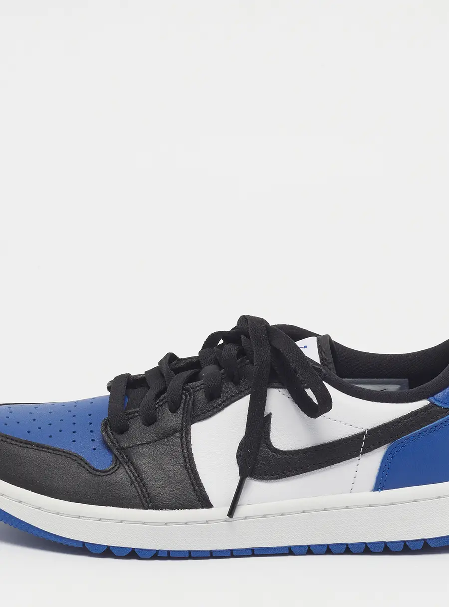 Air Jordans Jordan 1 Retro Golf Royal Toe Size 40.5 Multicolor Leather Low Top Sneakers