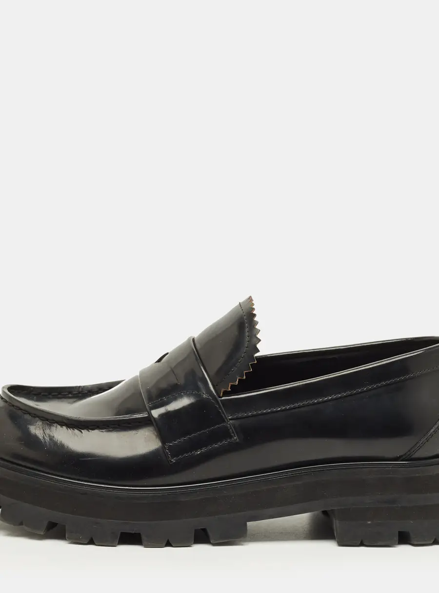 Alexander McQueen Wander Size 40 Black Leather Loafers