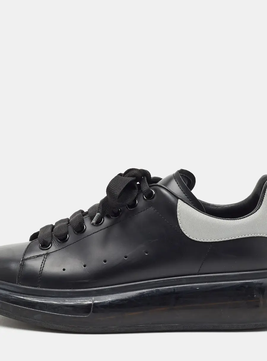 Alexander McQueen Oversized Size 42 Two Tone Leather Lace Up Sneakers