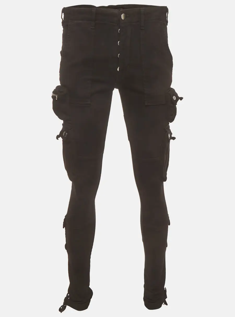 Amiri Black Denim Tactical Cargo Pants S