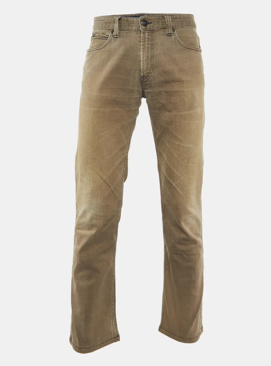 Armani Collezioni Brown Stretch Cotton J15 Slim Fit Pants L