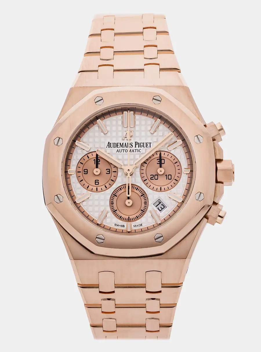Audemars Piguet Royal Oak 26315OR.OO.1256OR.01 White Rose Gold Automatic Men's Wristwatch 38mm