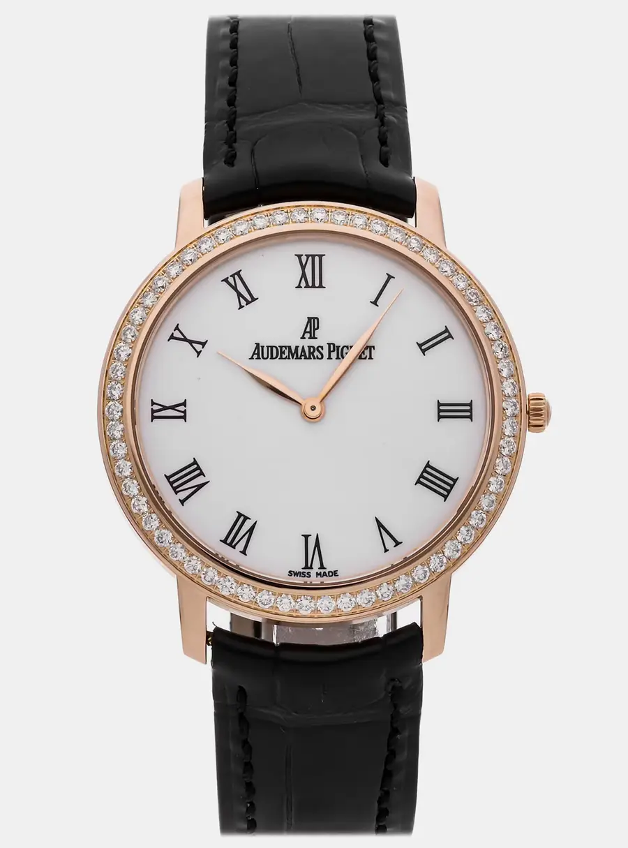 Audemars Piguet Jules Audemars 15133OR.ZZ.A001CR.01 White Manual winding 18K Rose Gold Men's Wristwatch 36mm