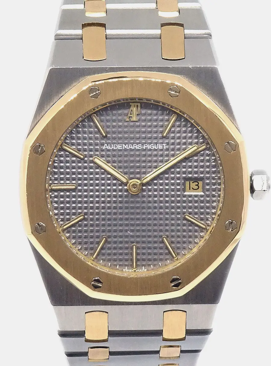 Audemars Piguet Royal Oak 56143SA Grey 18K Yellow Gold, Stainless Steel Quartz Men's Wristwatch 33 mm