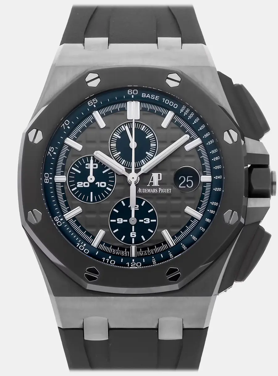 Audemars Piguet Royal Oak Offshore 26400IO.OO.A004CA.02 Grey Titanium Automatic Men's Wristwatches 44mm