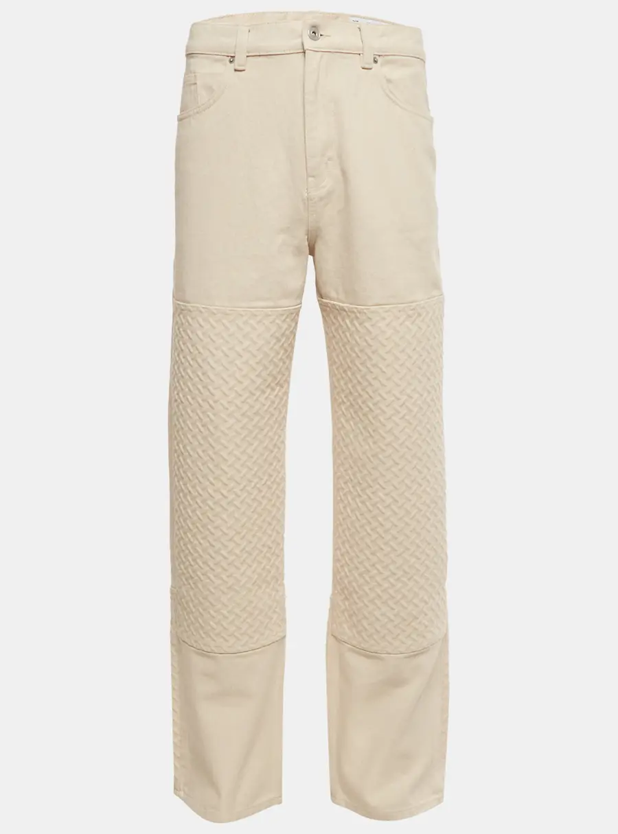 Axel Arigato Beige Textured Denim Jeans S/Waist 31"