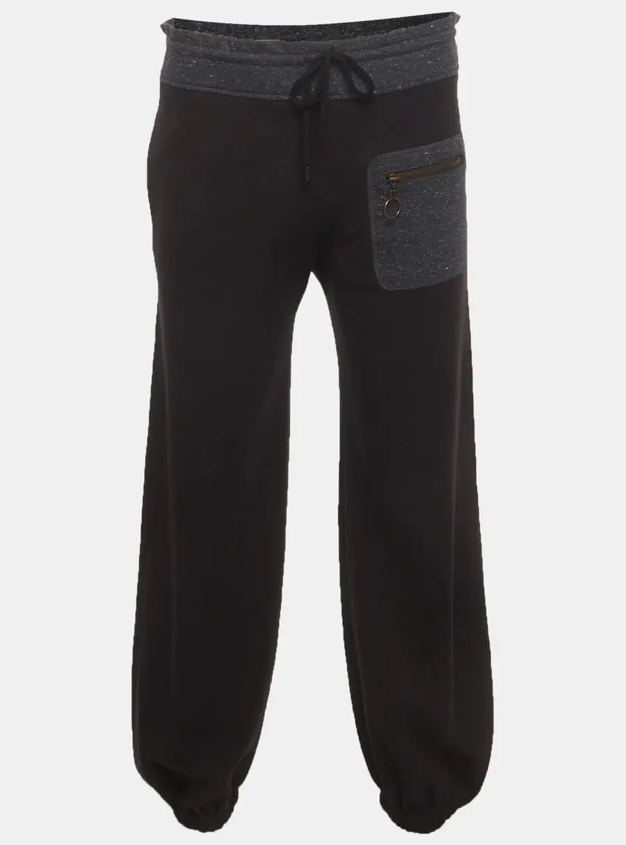 Balenciaga Black Jersey Drawstring Joggers S