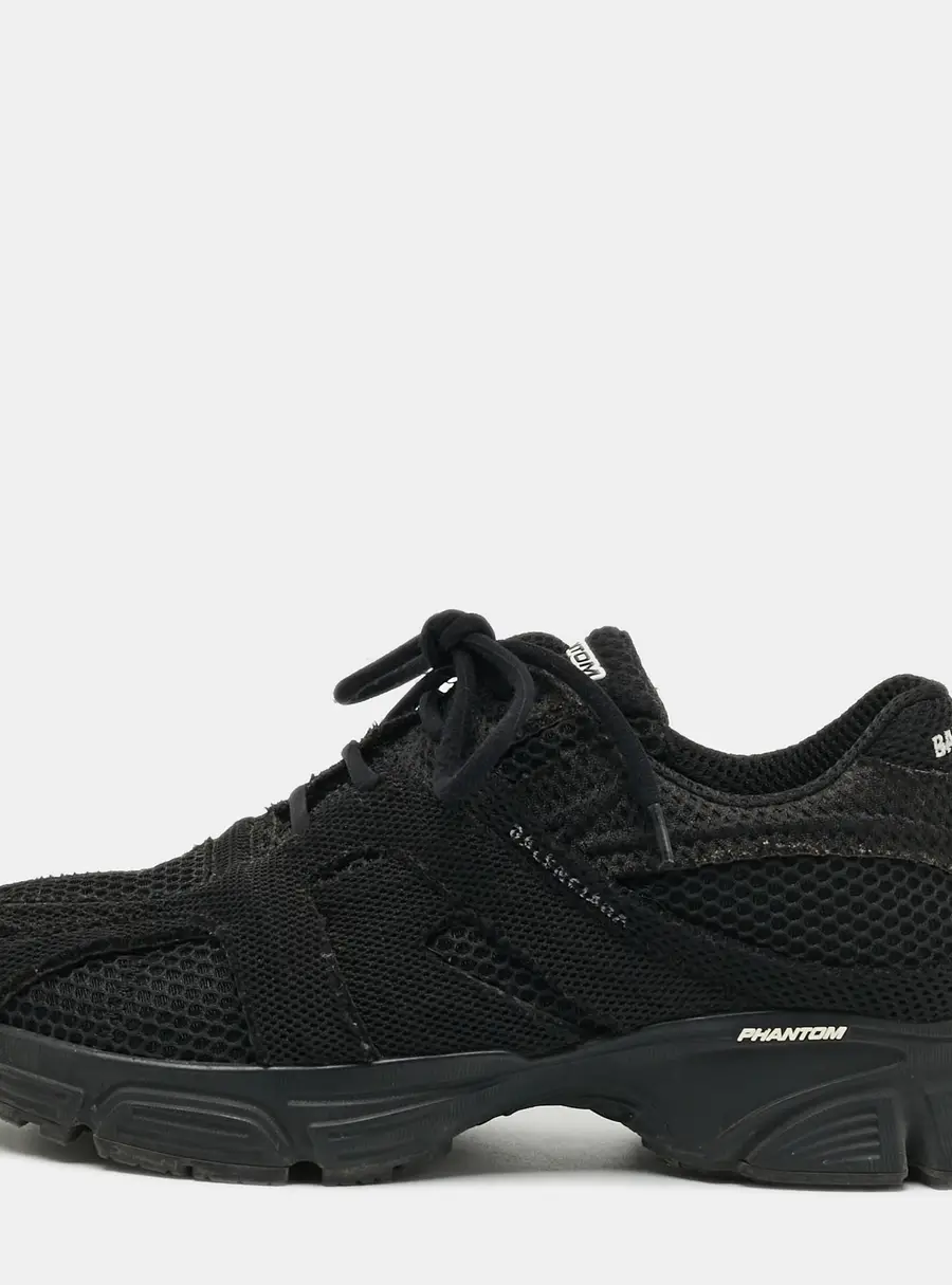 Balenciaga Black Mesh Phantom Low-Top Sneakers Size 40