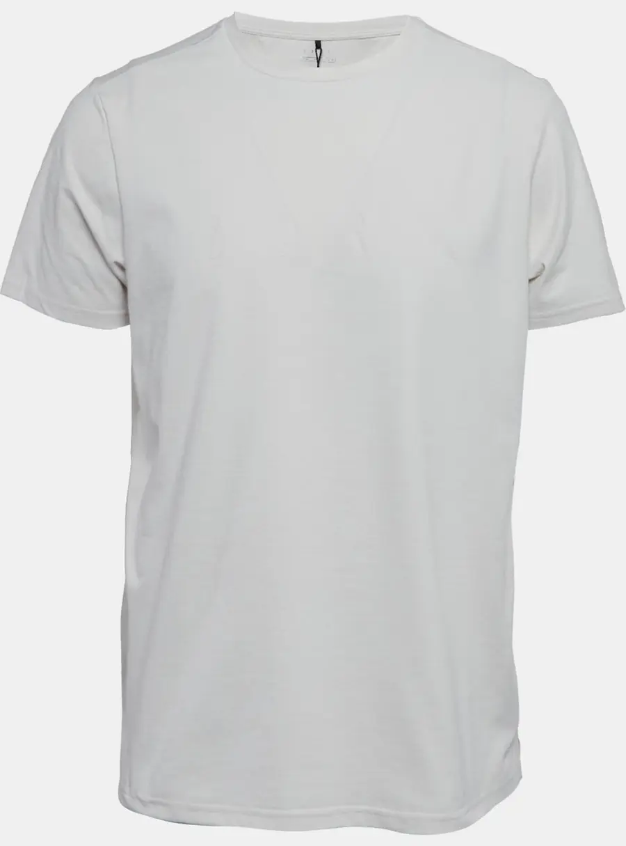 Born Living Yoga White Chalk Logo Print Jersey T-Shirt M
