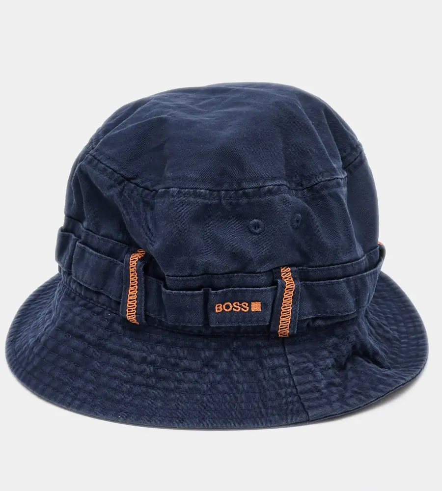Boss By Hugo Boss Blue Cotton Bucket Hat S/M