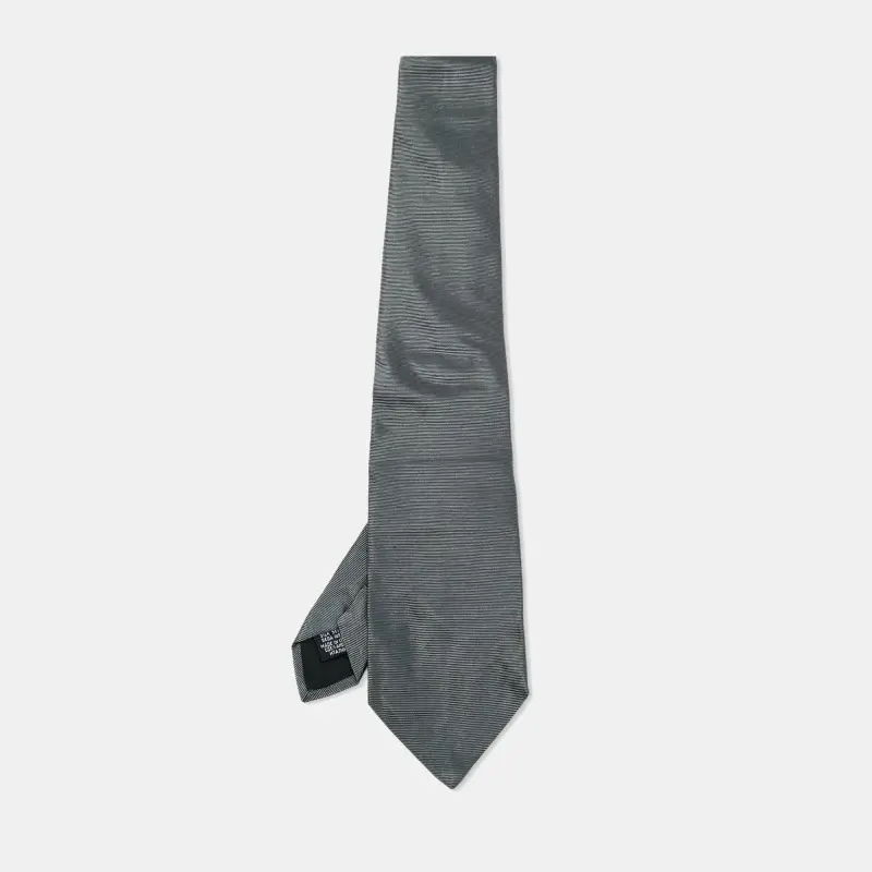 Boss By Hugo Boss Grey/Metallic Jacquard Silk Tie