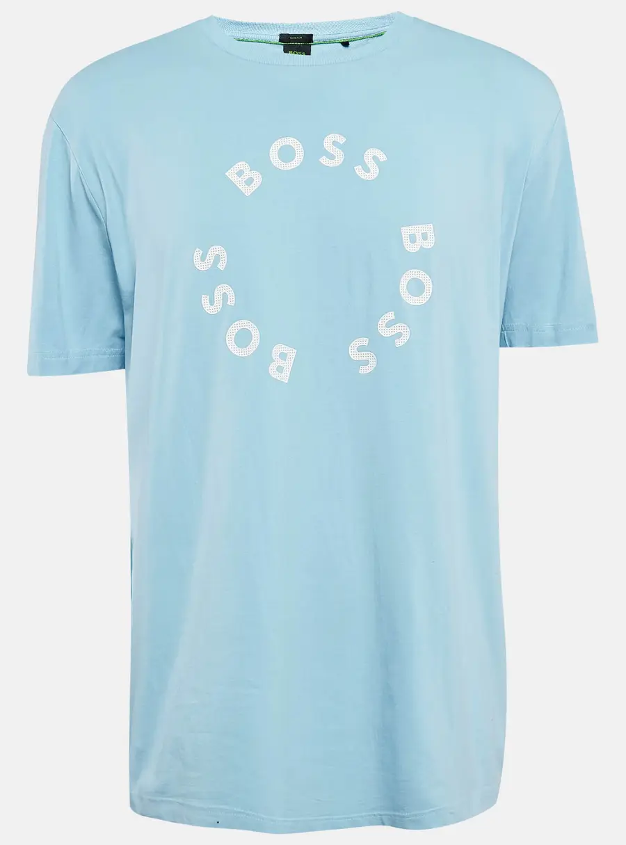 Boss By Hugo Boss Blue Logo Print Jersey Crew Neck T-Shirt XXL