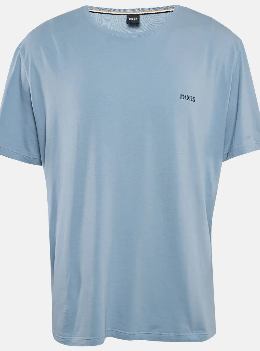 Boss By Hugo Boss Blue Logo Print Jersey Crew Neck T-Shirt XXL