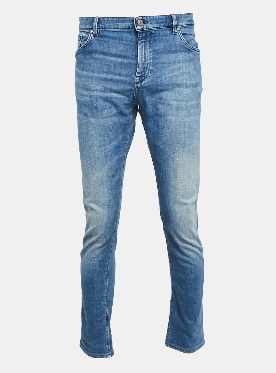 Boss By Hugo Boss Blue Faded Denim Candiani Jeans XXL Waist 40"