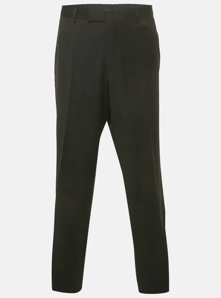 Boss By Hugo Boss Black Wool Formal Pants 4XL