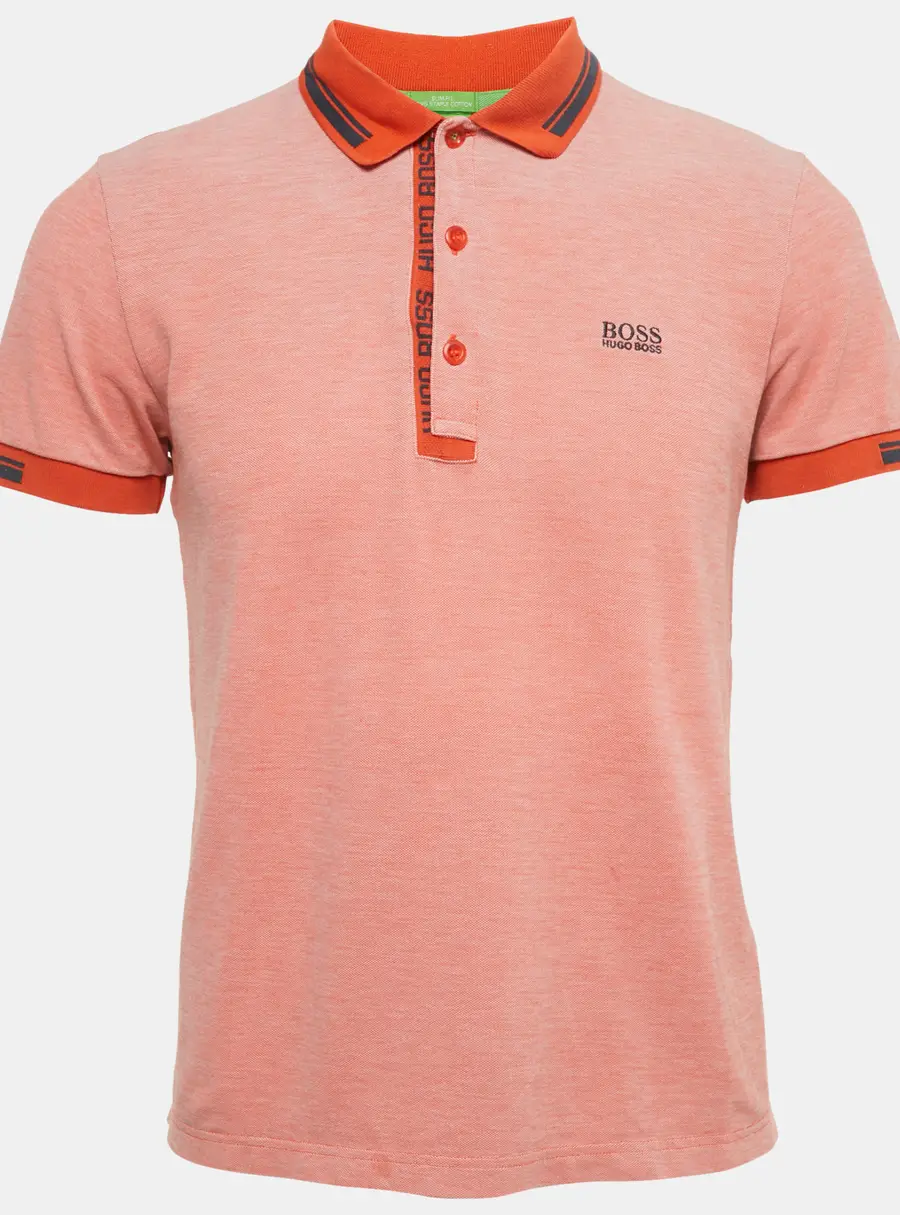 Boss By Hugo Boss Orange Cotton Paule 4 Polo T-Shirt L