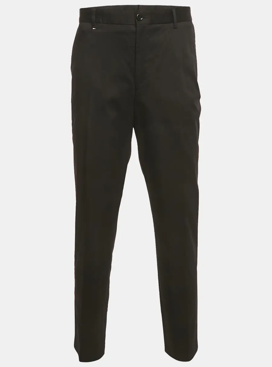 Boss By Hugo Boss Black Gabardine Formal Trousers XXL