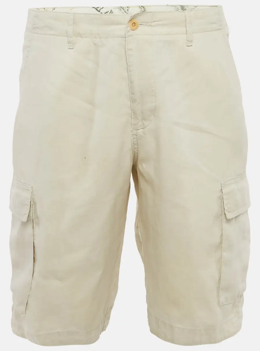Boss By Hugo Boss Beige Linen Shorts M