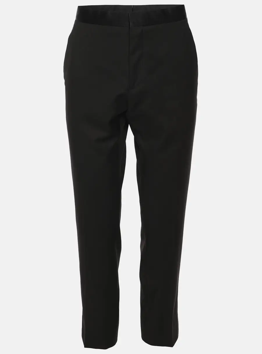 Boss By Hugo Boss Black Virgin Wool Formal Pants M