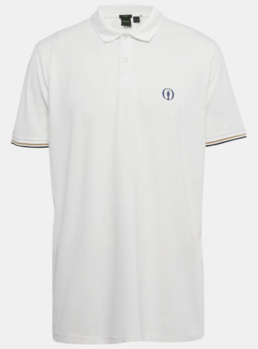 Boss By Hugo Boss White Pique Regular Fit Polo T-Shirt XXL