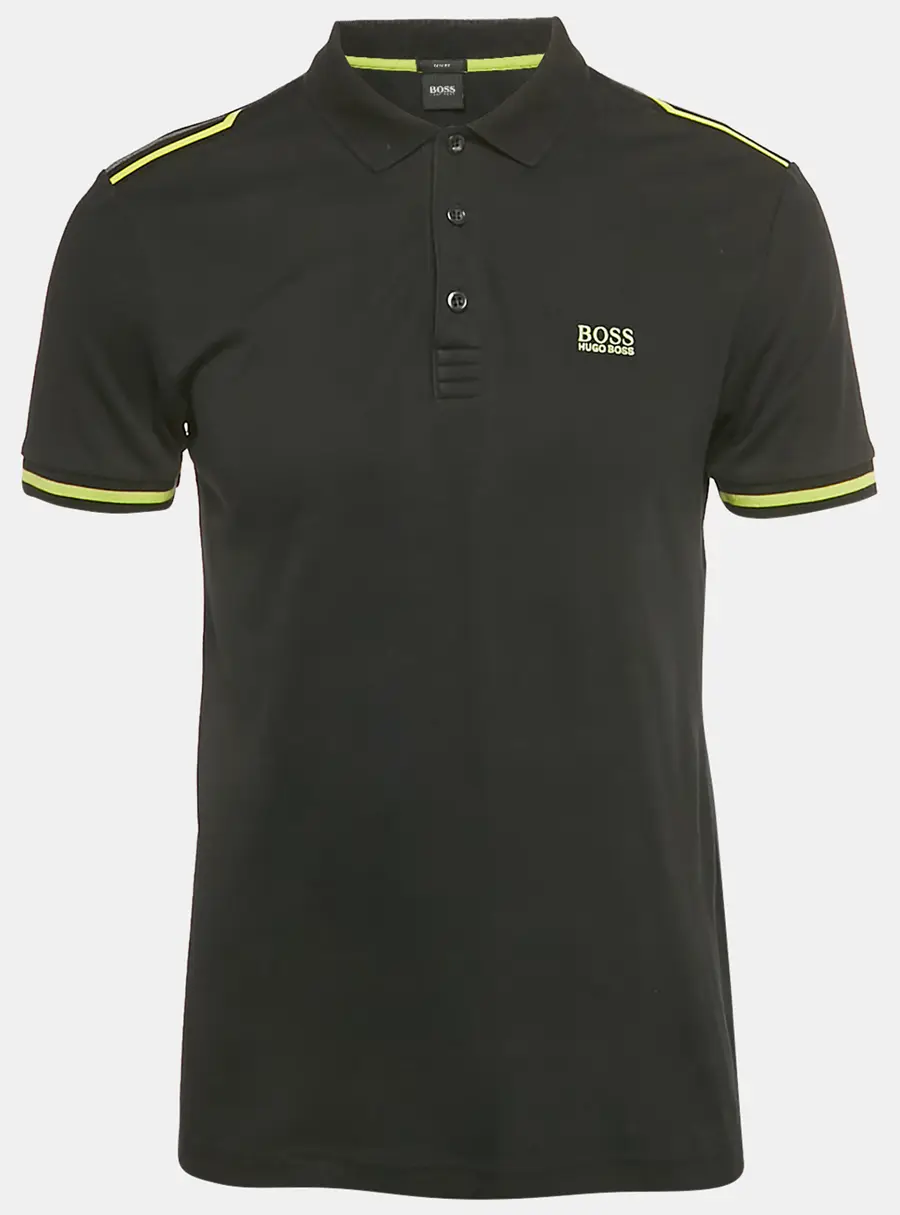 Boss by Hugo Boss Black Logo Jersey Paule 2 Polo T-Shirt M