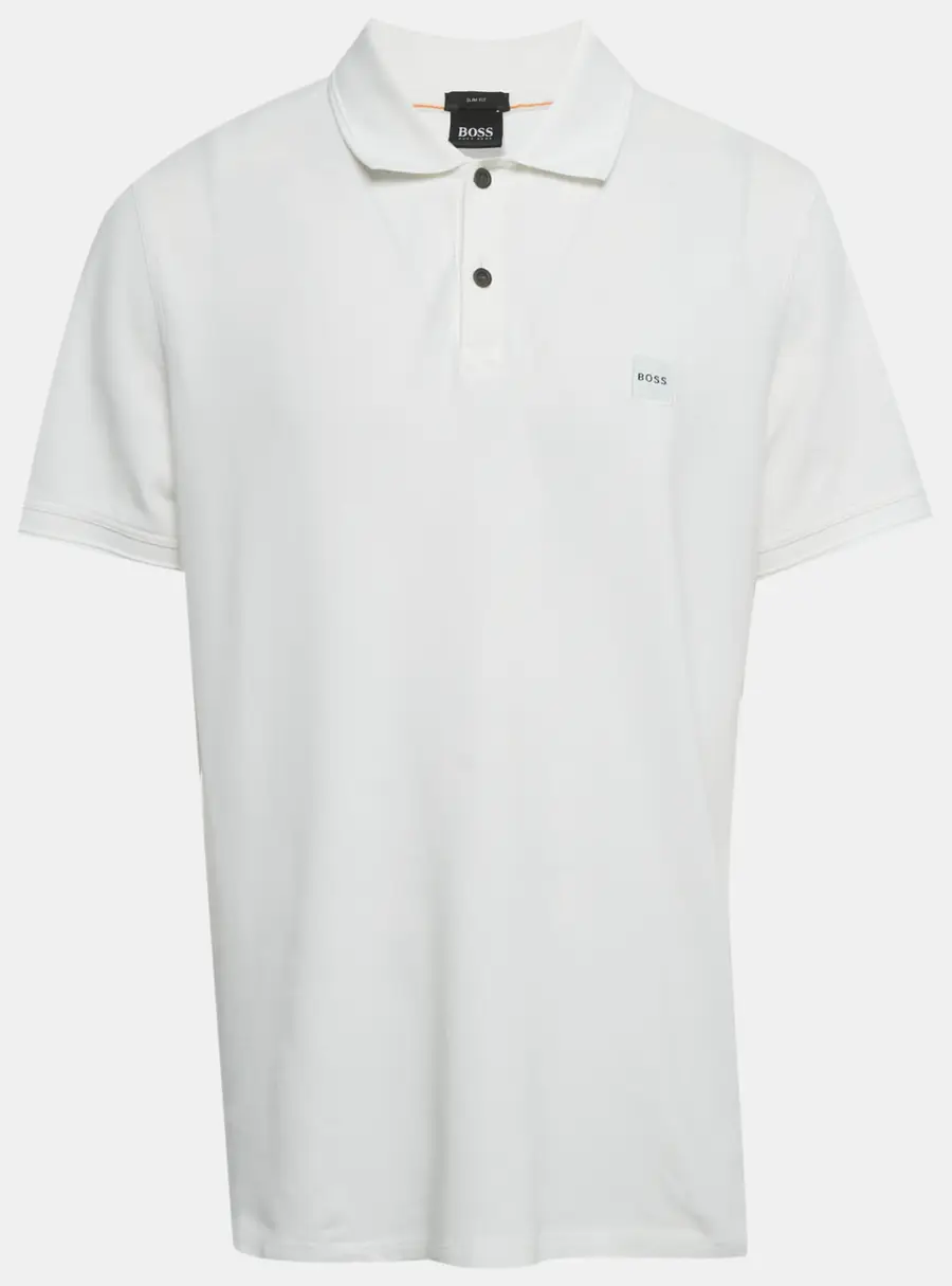 Boss By Hugo Boss White Pique Slim Fit Polo T-Shirt XXL