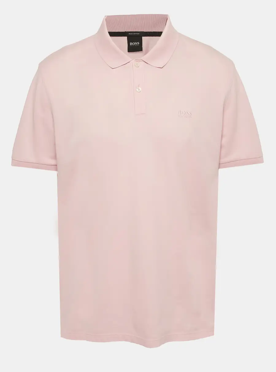Boss by Hugo Boss Pink Logo Embroidered Pique Pallas Polo T-Shirt XXL