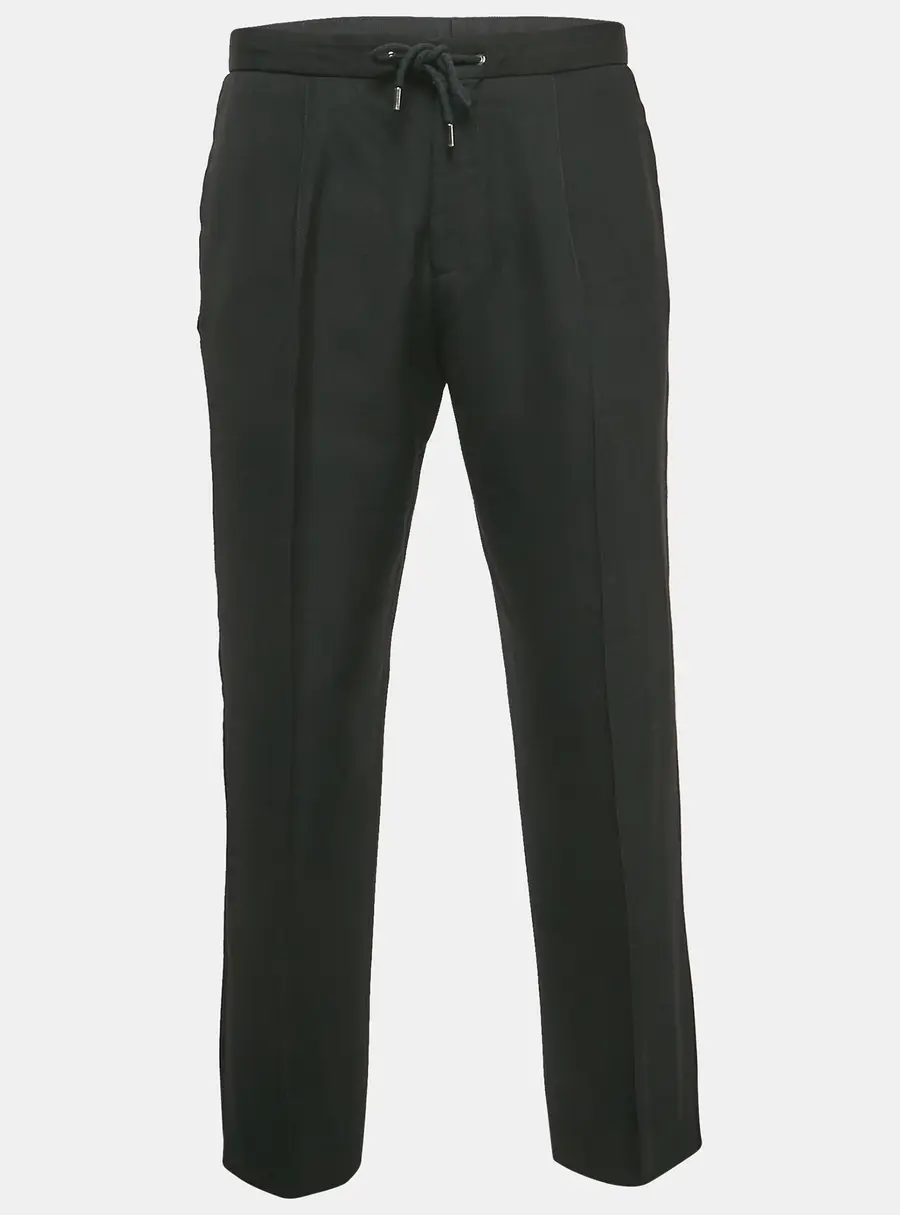 Boss By Hugo Boss Black Wool Blend Trousers  XL/Waist 36"