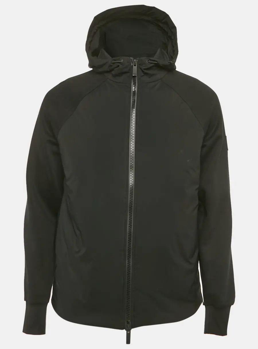 Boss By Hugo Boss Black Cotton and Nylon Zip-Up Steele Jacket S
