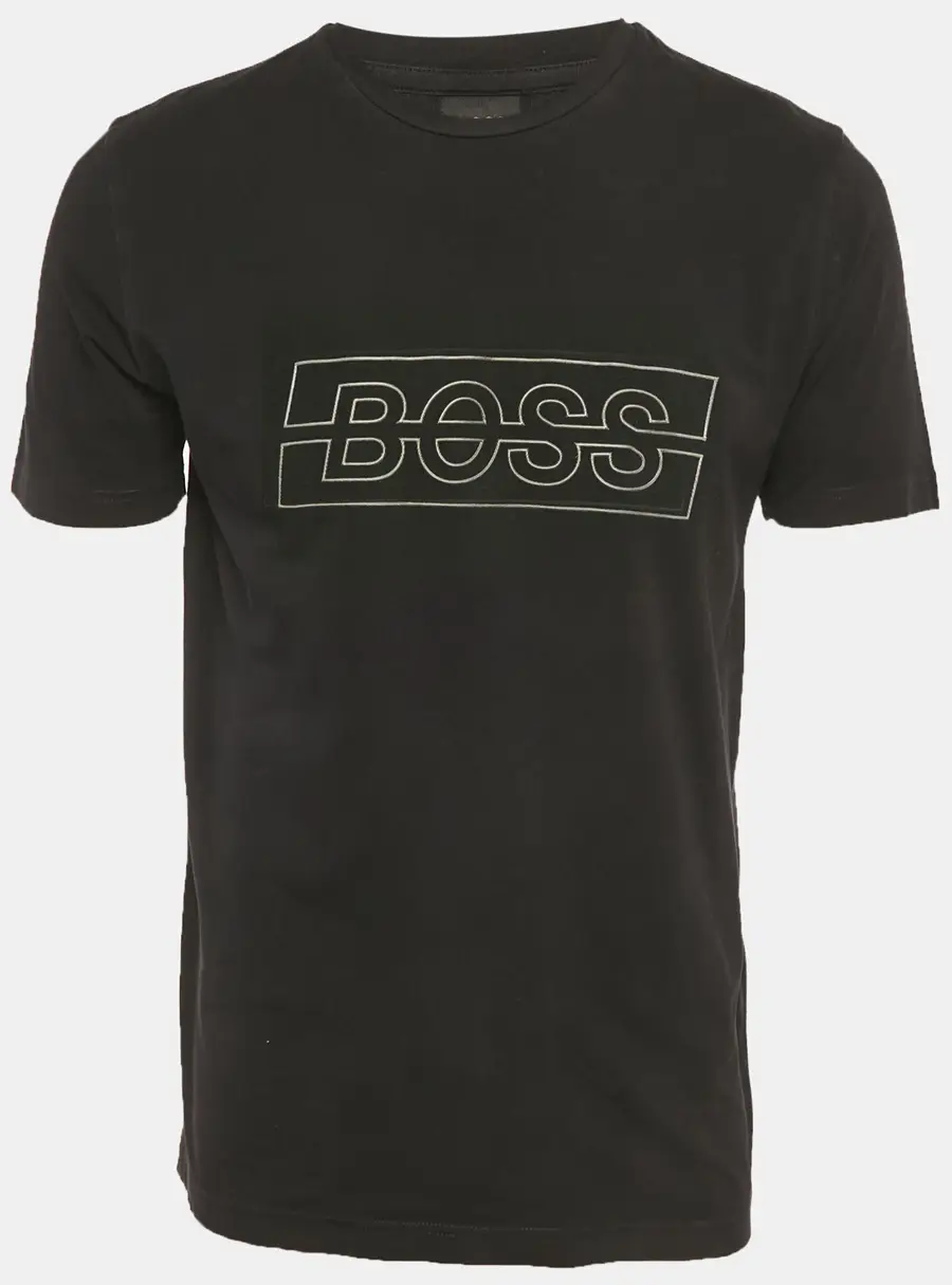 Boss By Hugo Boss Black Logo Print Jersey T-Shirt L