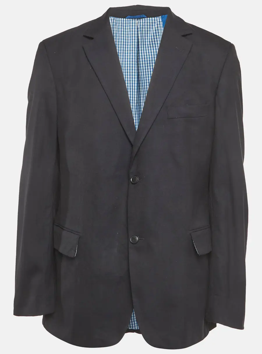 Boss By Hugo Boss Navy Blue Wool Guabello Biotech Regular Fit Blazer XXXL