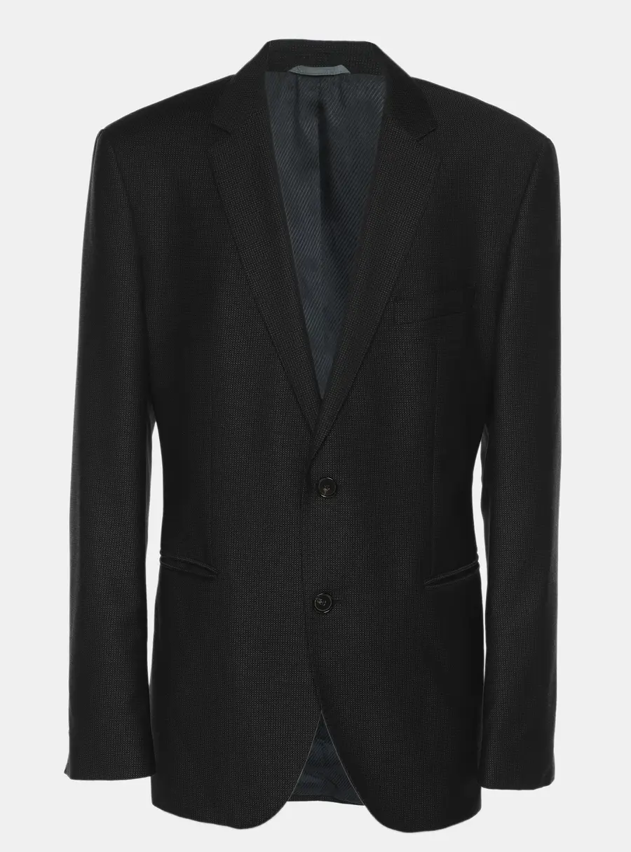 Boss By Hugo boss Midnight Blue Virgin Wool Single Breasted Blazer XL