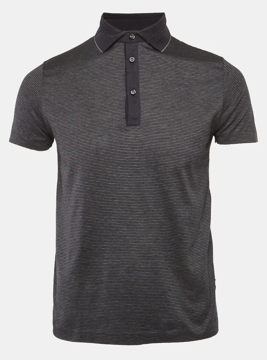 Boss By Hugo Boss Blue Jersey Teatina Polo T-Shirt S