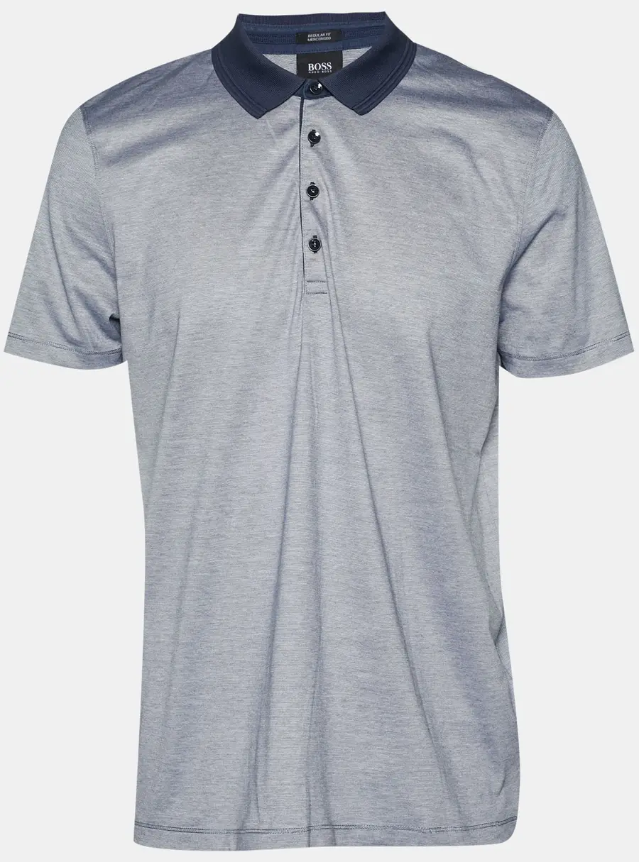 Boss By Hugo Boss Grey Striped Bugnara Polo T-Shirt XL