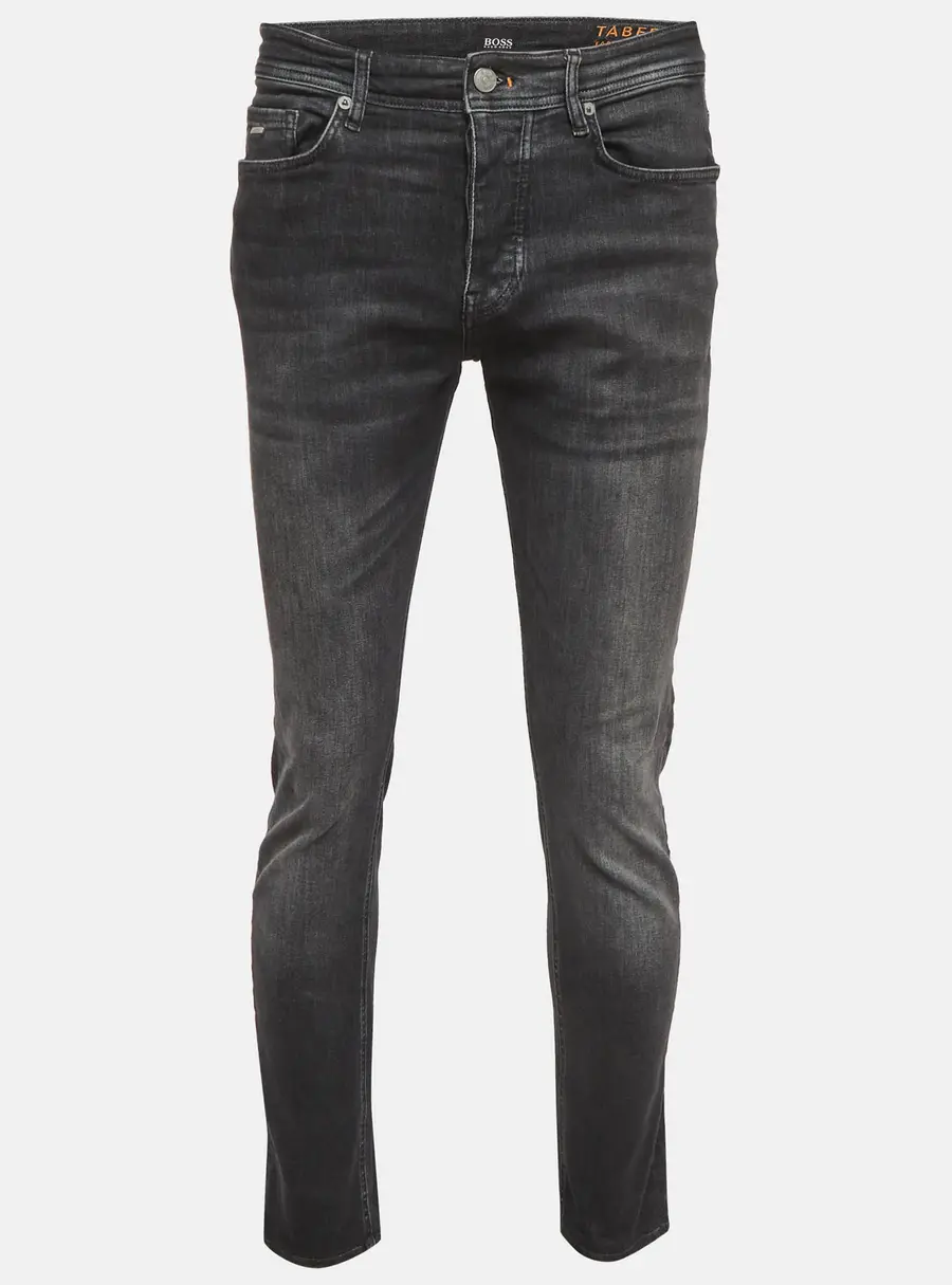 Boss By Hugo Boss Black Denim Taber Tapered Fit Jeans M Waist 34"