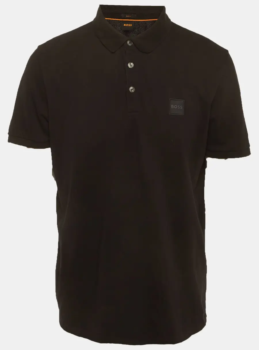 Boss By Hugo Boss Black Jersey Pique Polo T-Shirt XXL