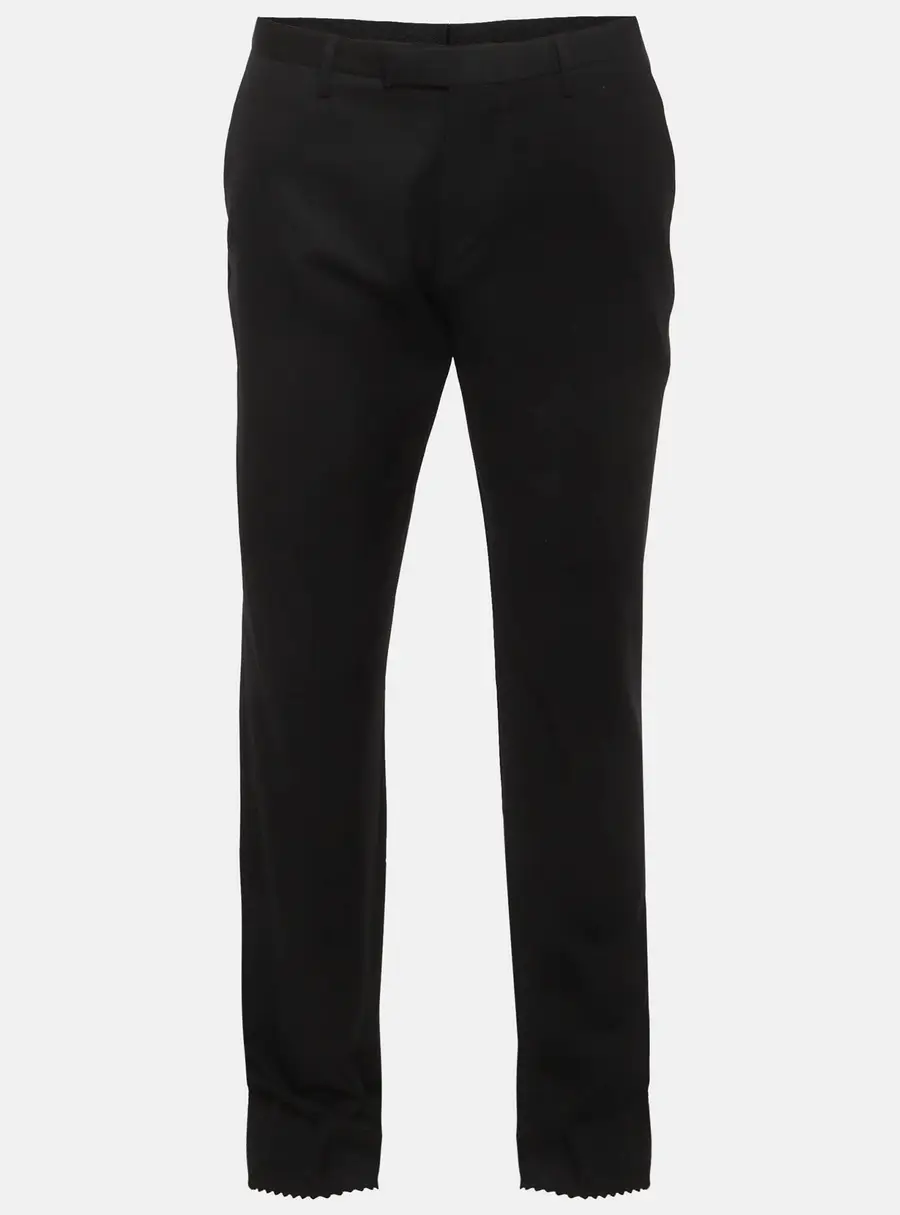 Boss Selection Hugo Boss Black Wool Straight Fit Pants XL