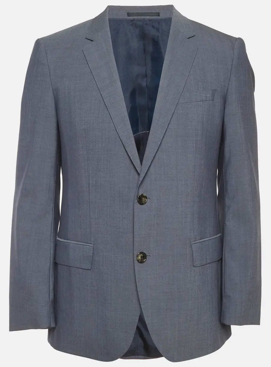 Boss By Hugo Boss Blue Wool Single Breasted Blazer L
