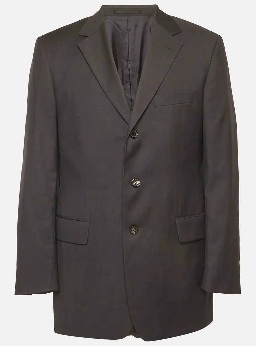 Boss By Hugo Boss Grey Wool Single Breasted Blazer L