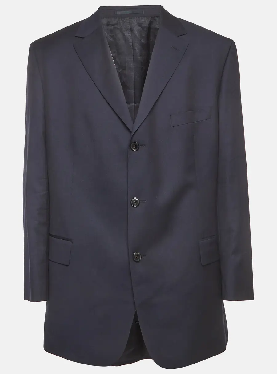 Boss By Hugo Boss Navy Blue Wool Single Breasted Scorsese/Movie Blazer 4XL